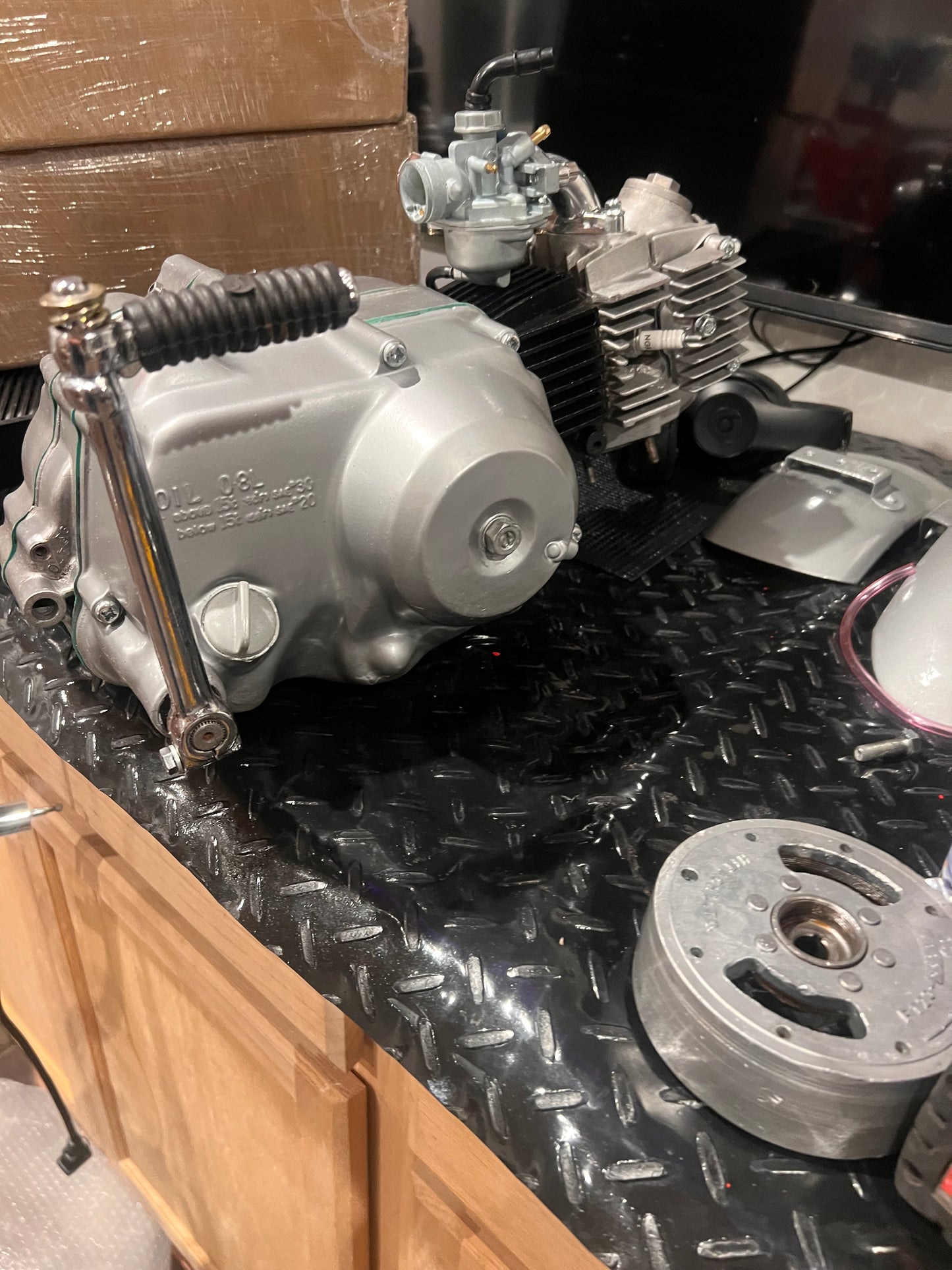 CT70 kick start lever