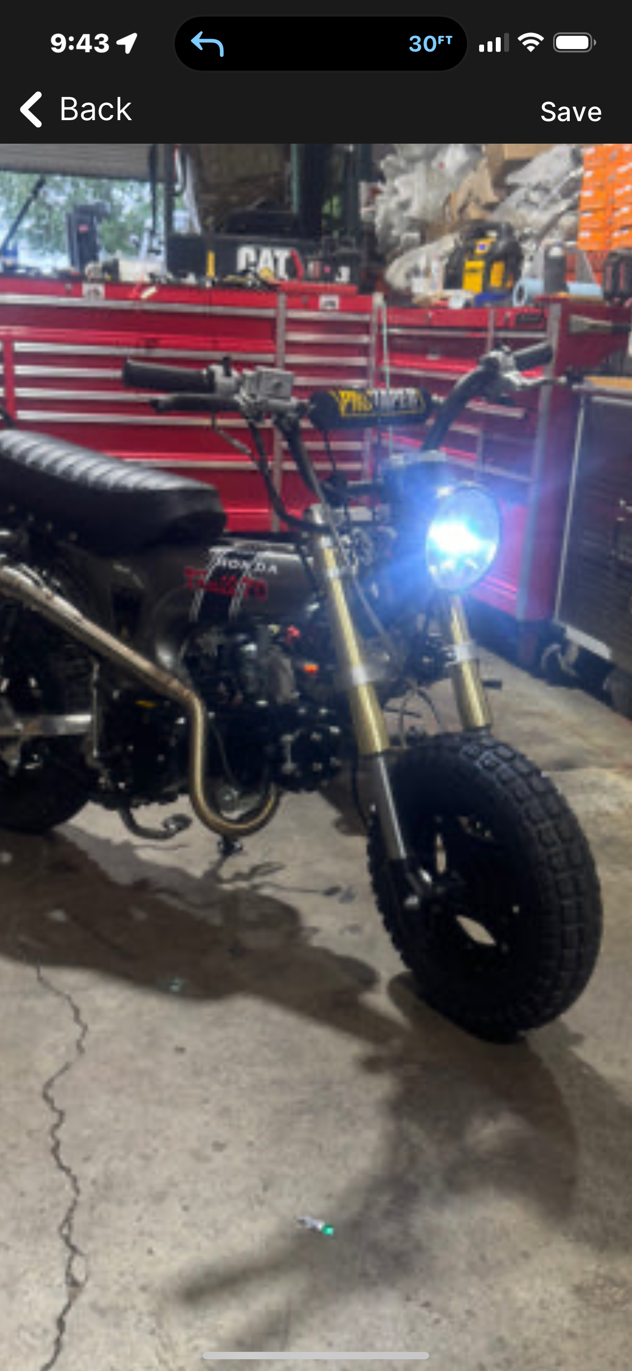 CT70 K1 6/12 Volt Front and Rear Led Head Light Conversion