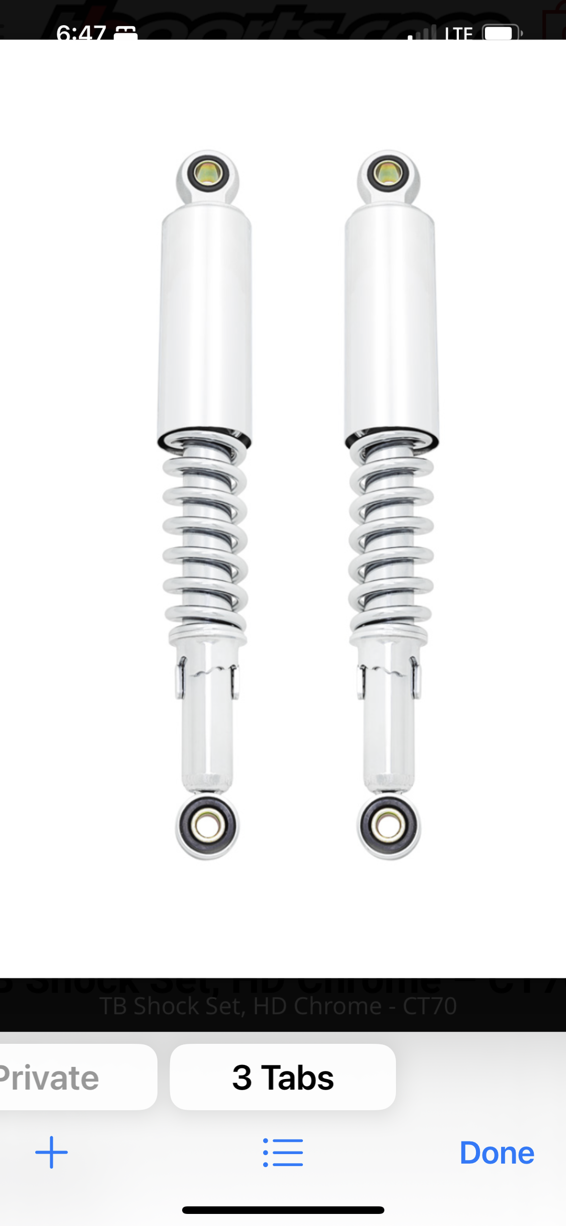 CT70 Performance inverted Black fork
