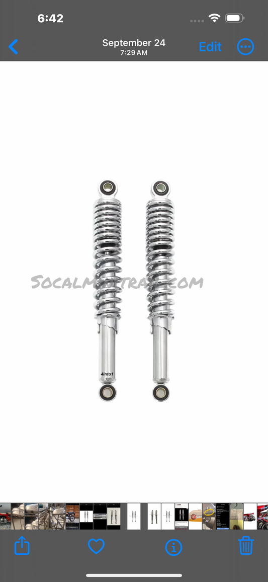 (Copy) CT70 Performance Chrome Rear Shocks