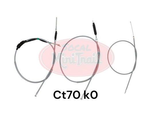 Ct70 K0 3 speed cable set