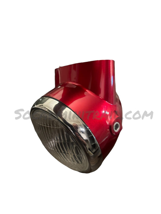 CT70 K0 Candy Red Complete Head Light Bucket