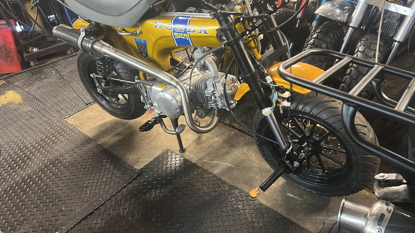 CT70 Performance foot peg assembly SoCal Mini Trail, LLC