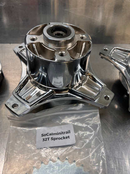 CT70 Performance Chrome front and rear hub